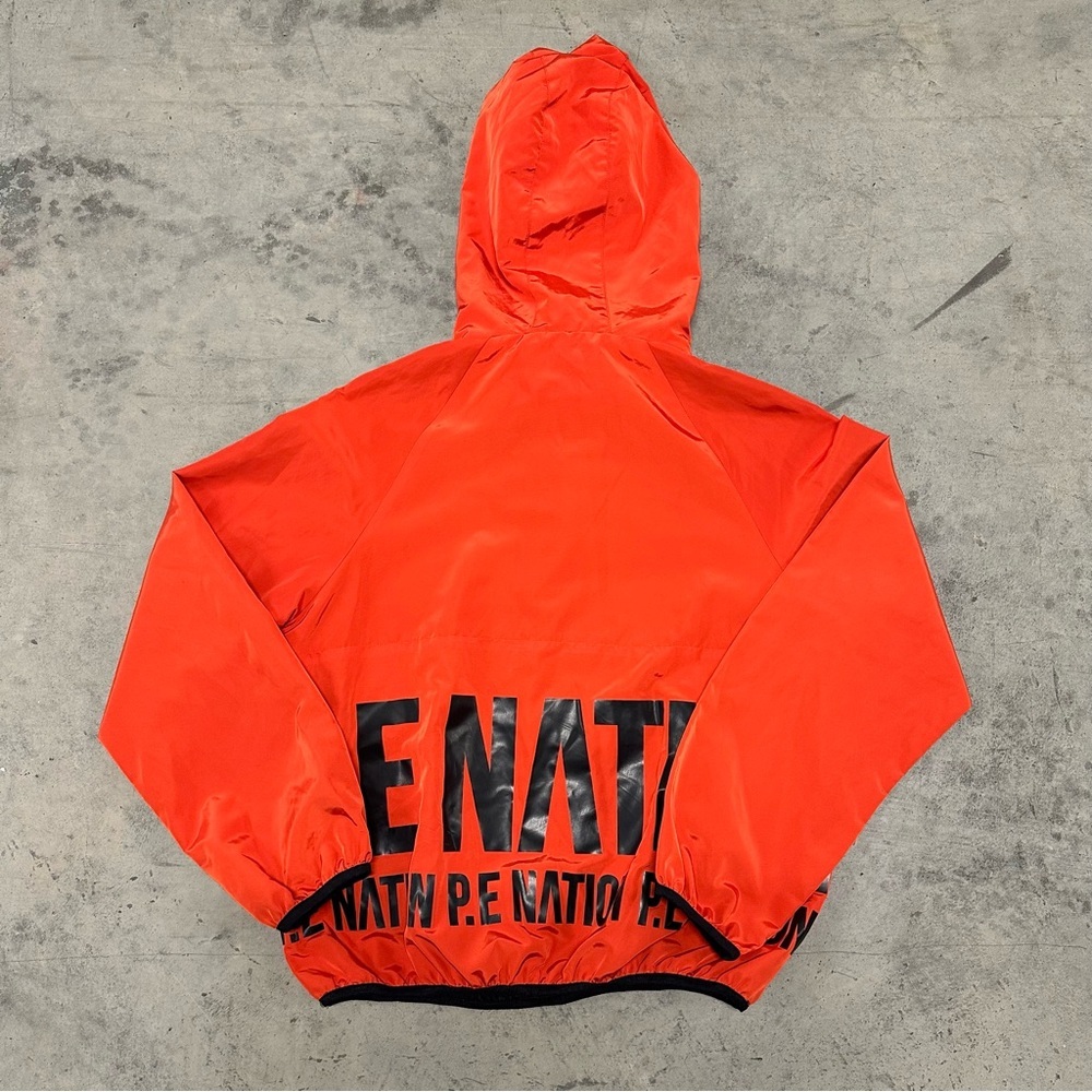 P.E. Nation Red Orange Anorak Jacket Womens Small - Picture 10 of 12